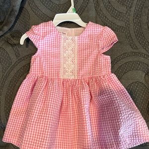 Pink and White Toddler Dress